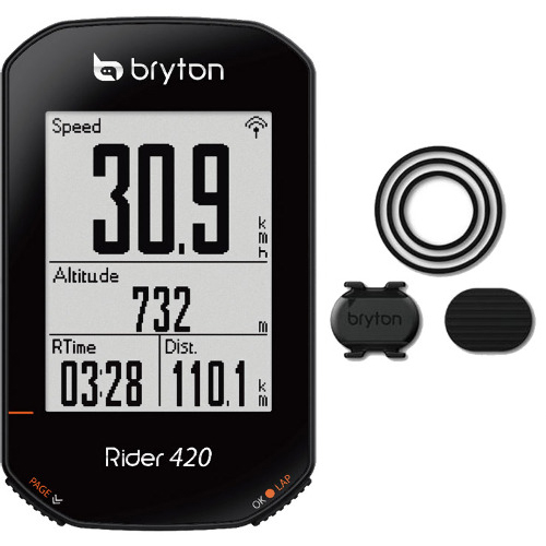 ウエムラサイクルパーツインターネット店 / bryton(ブライトン) Rider420C GPS (ケイデンスセンサー付)