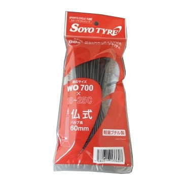 SOYO(ソーヨー) スポーツサイクルチューブ(700×18-25C・仏式60mm)