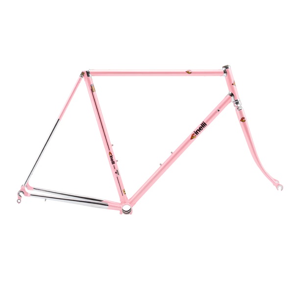 【世界限定12本・シリアルNo.6】 CINELLI (チネリ) SUPER CORSA (スーパーコルサ) クロモリ ロード フレーム 限定ピンク