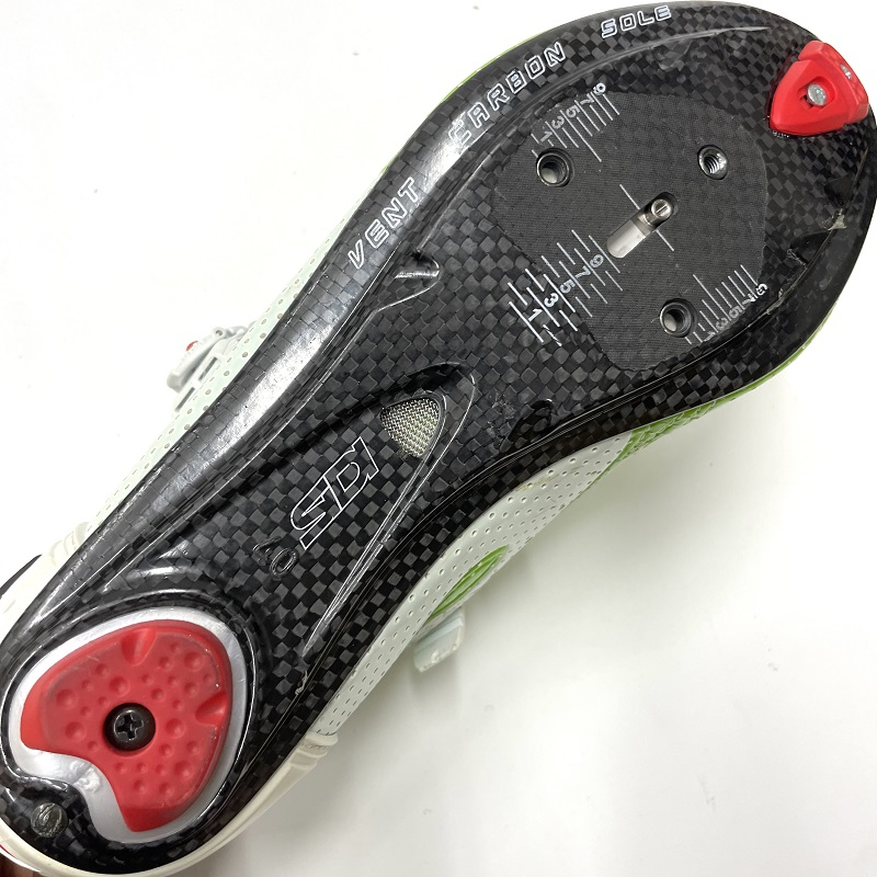 ウエムラサイクルパーツインターネット店 / 【S-152】 SIDI (シディ) WIRE CARBON AIR VERNICE ワイヤーカーボン  エアー ロード ビンディング シューズ/グリーンホワイト/40.0(25.0cm)