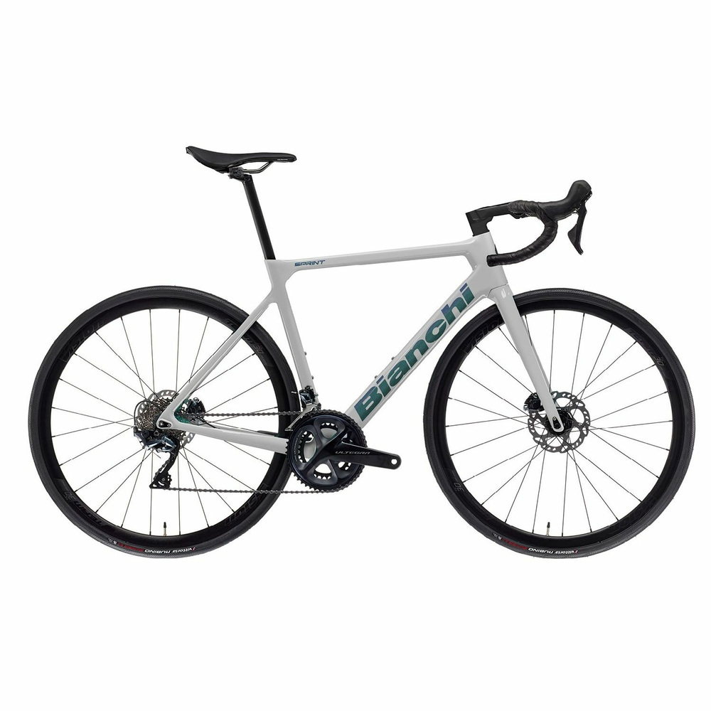 ウエムラサイクルパーツインターネット店 / Bianchi (ビアンキ) SPRINT スプリント 2024年 完成車 105 機械式12S  油圧式ディスクブレーキ カーボンロードバイク SZ(LIGHT GREY / GRAPHITE)