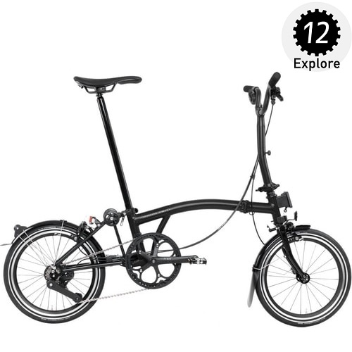 BROMPTON (ブロンプトン) P Line EXPLORE MID (Pライン) 12速 2024年 小径車 完成車 折りたたみ自転車 ミッドナイトブラック