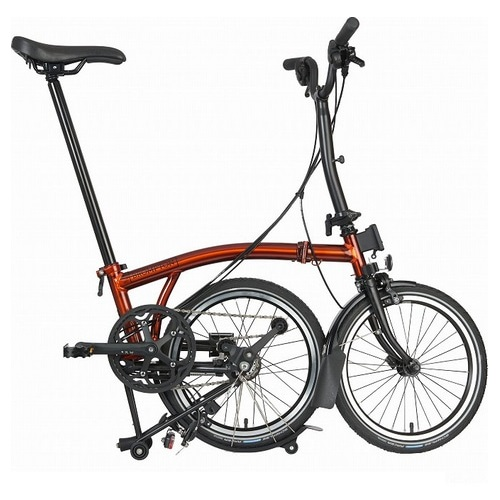 ウエムラサイクルパーツインターネット店 / BROMPTON (ブロンプトン) C Line EXPLORE MID (Cライン) 6速 M6R  リアキャリア付 2024年 小径車 完成車 折りたたみ自転車 フレイムラッカー