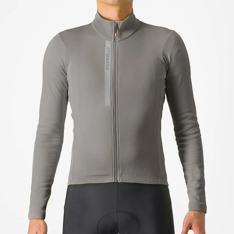 CASTELLI (カステリ) 4523512 ENTRATA THERMAL JERSEY (エントラータサーマルジャージ) 125GUNMETAL GRAY/SILVER GRAY