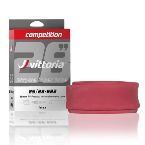Vittoria コンペティション ラテックスチューブ(仏式バルブ48mm・700×25-28C)