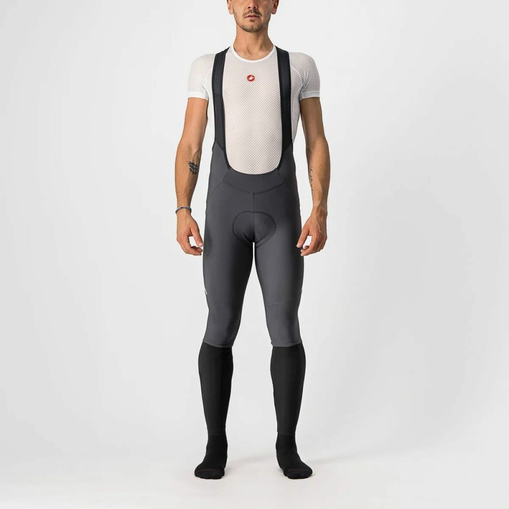 CASTELLI (カステリ) 4521517 VELOCISSIMO 5 BIBTIGHT (ヴェロッシモファイブ ビブタイツ) 030.DARK GRAY/SILVER REFLEX