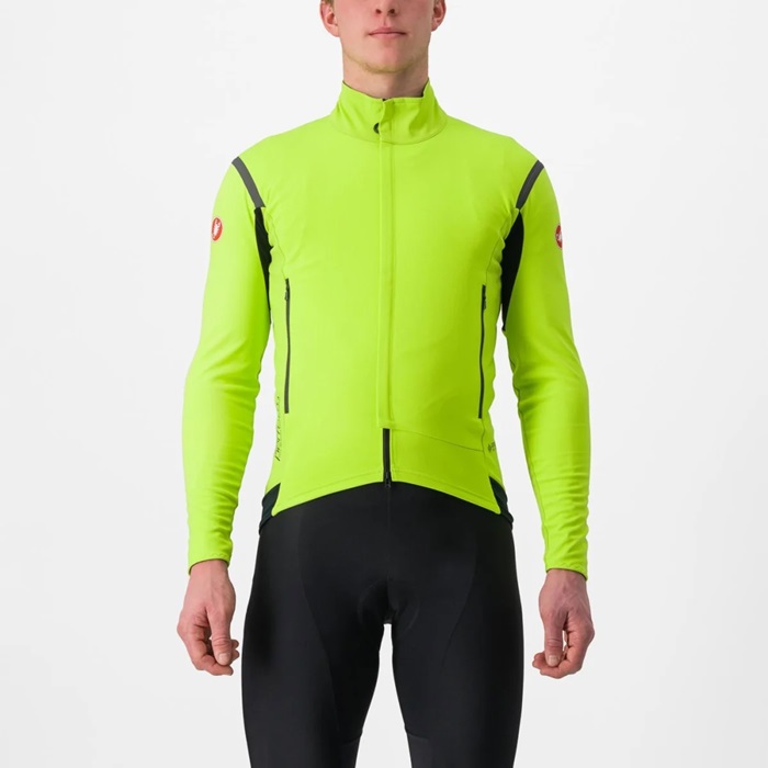 CASTELLI (カステリ) 4522511 PERFETTO RoS 2 JACKET ペルフェット Ros ジャケット 383.ELECTRIC LIME/DARK GRAY