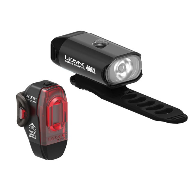 【SALE】 LEZYNE (レザイン) MINI DRIVE / KTV PRO PAIR 前後セット フロントライト テールライト