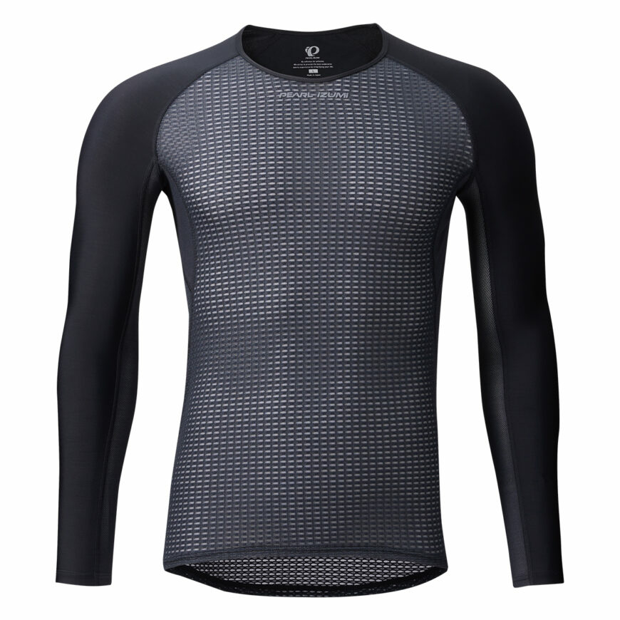 PEARLIZUMI (パールイズミ) 110 コールドシェイドロングスリーブ 3.ブラック 長袖アンダー インナーウエアー 2025年春夏モデル