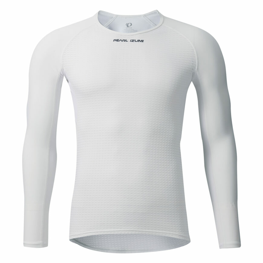 PEARLIZUMI (パールイズミ) 110 コールドシェイドロングスリーブ 4.ホワイト 長袖アンダー インナーウエアー 2025年春夏モデル