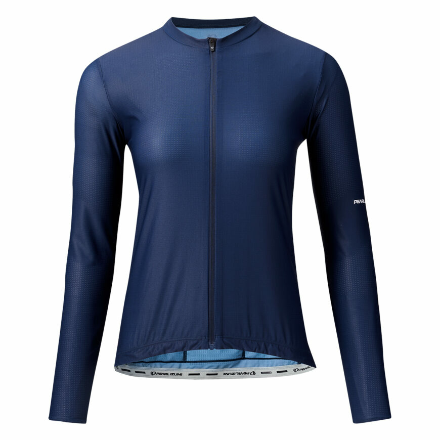 PEARLIZUMI(パールイズミ) W618-BL ミニマルUVロングスリーブジャージ 11.ダークネイビー レディースウェア ベーシックフィット 2025年春夏モデル