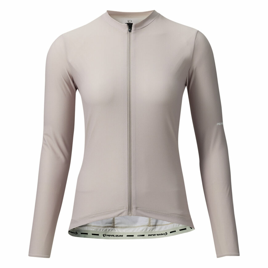 PEARLIZUMI(パールイズミ) W618-BL ミニマルUVロングスリーブジャージ 13.ピンキッシュグレー レディースウェア ベーシックフィット 2025年春夏モデル