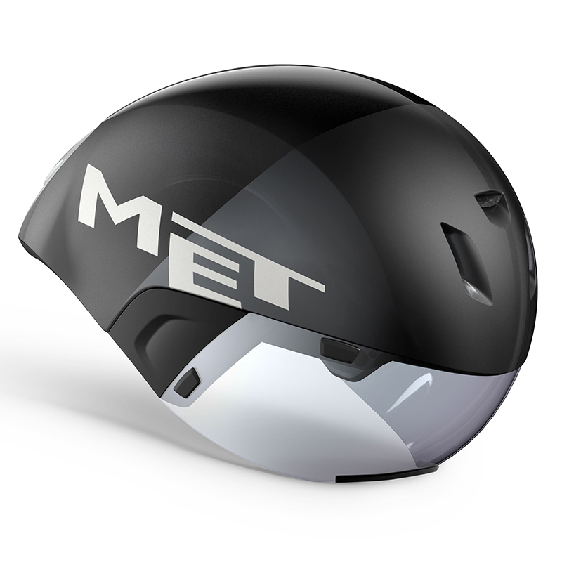 MET ( メット ) CODATRONCA ( コーダトロンカ ) エアロヘルメット Black Silver / Matt Glossy