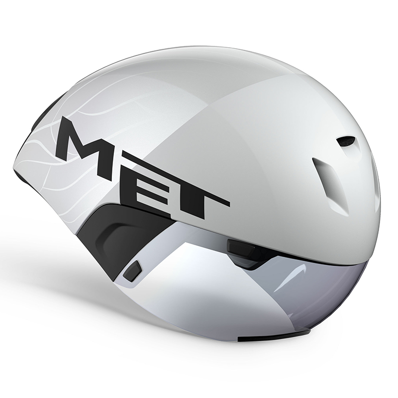 MET ( メット ) CODATRONCA ( コーダトロンカ ) エアロヘルメット White Silver / Matt Glossy