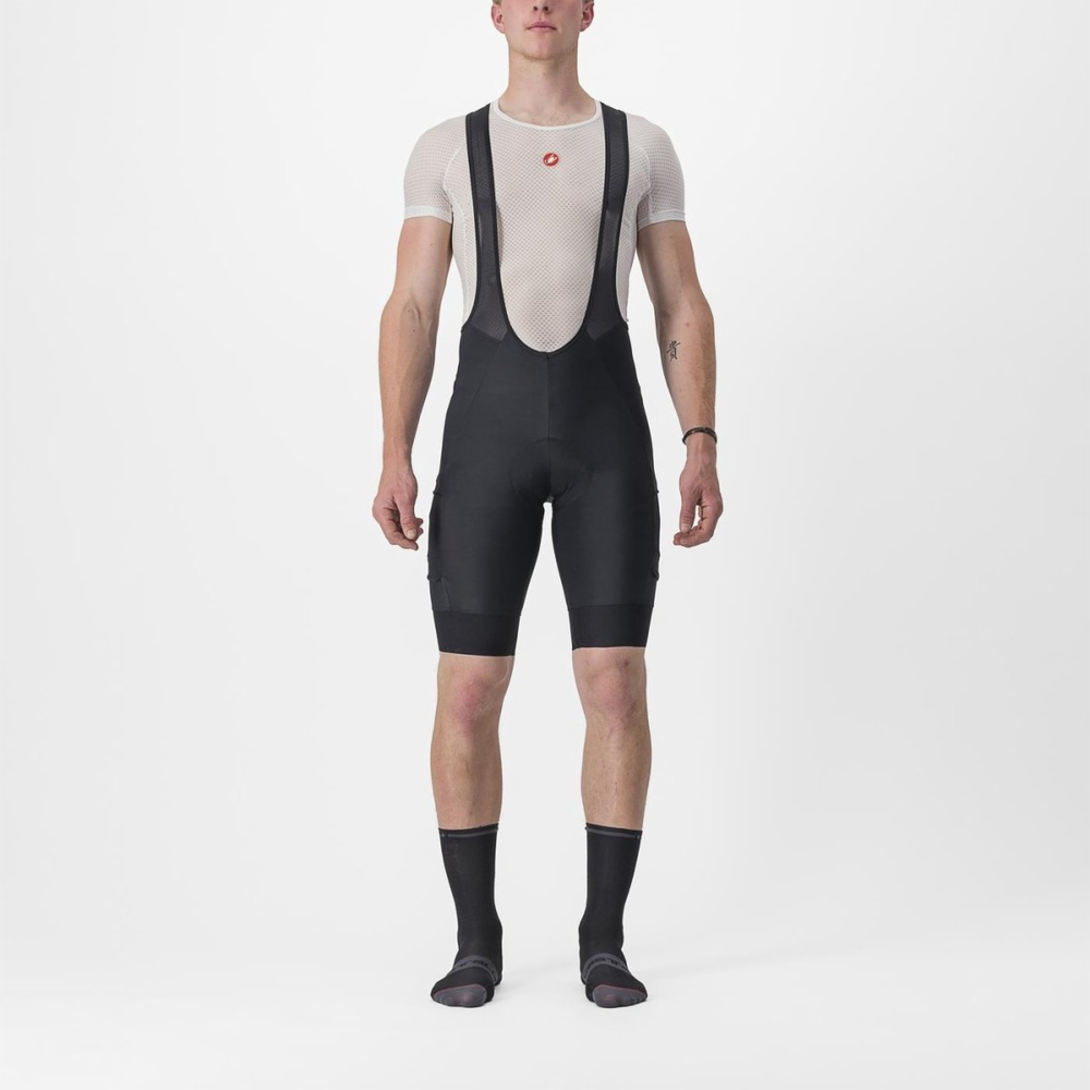 CASTELLI ( カステリ ) 4523020 UNLIMITED CARGO BIBSHORT ( アンリミテッド カーゴ ビブショーツ ) ショートパンツ 010 BLACK
