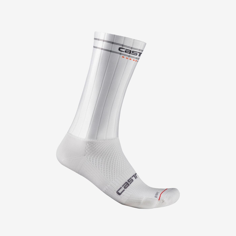 CASTELLI ( カステリ ) 4525030 FAST FEET 3 SOCK ( ファスト フィート 3 ソックス ) ソックス 001 WHITE