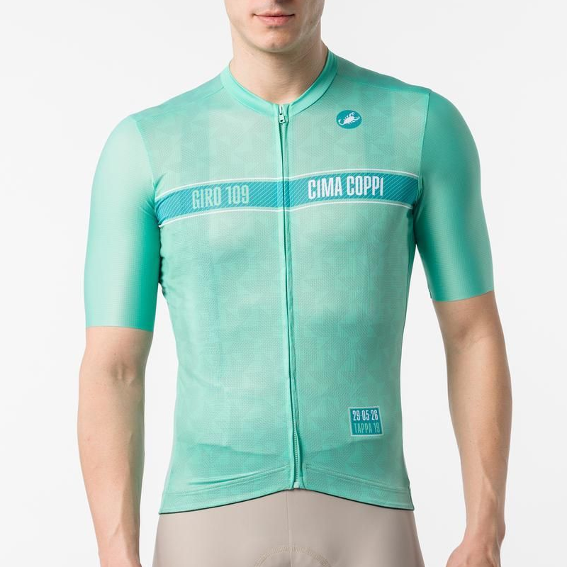 CASTELLI (カステリ) 9510922 GIRO109 CIMA COPPI JERSEY 半袖 サイクリングジャージ 966JADE GREEN