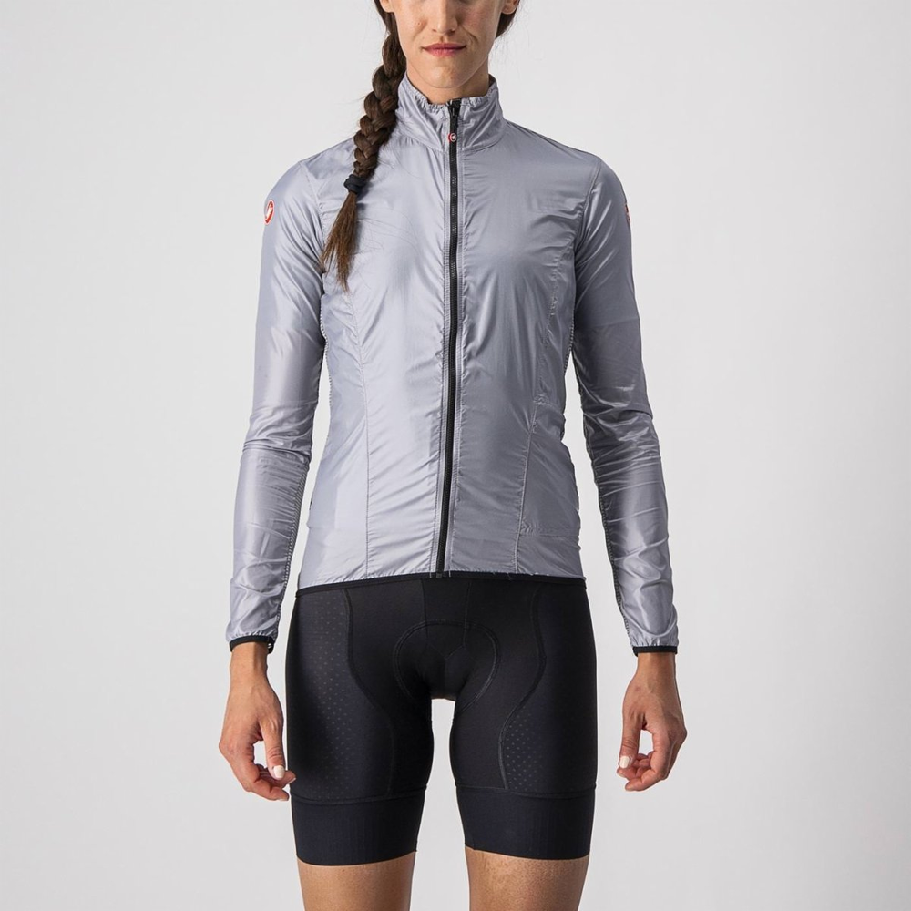 カステリ ウィンドブレーカー アリアシェルジャケット シルバー ウエムラサイクルパーツインターネット店 / CASTELLI ( カステリ