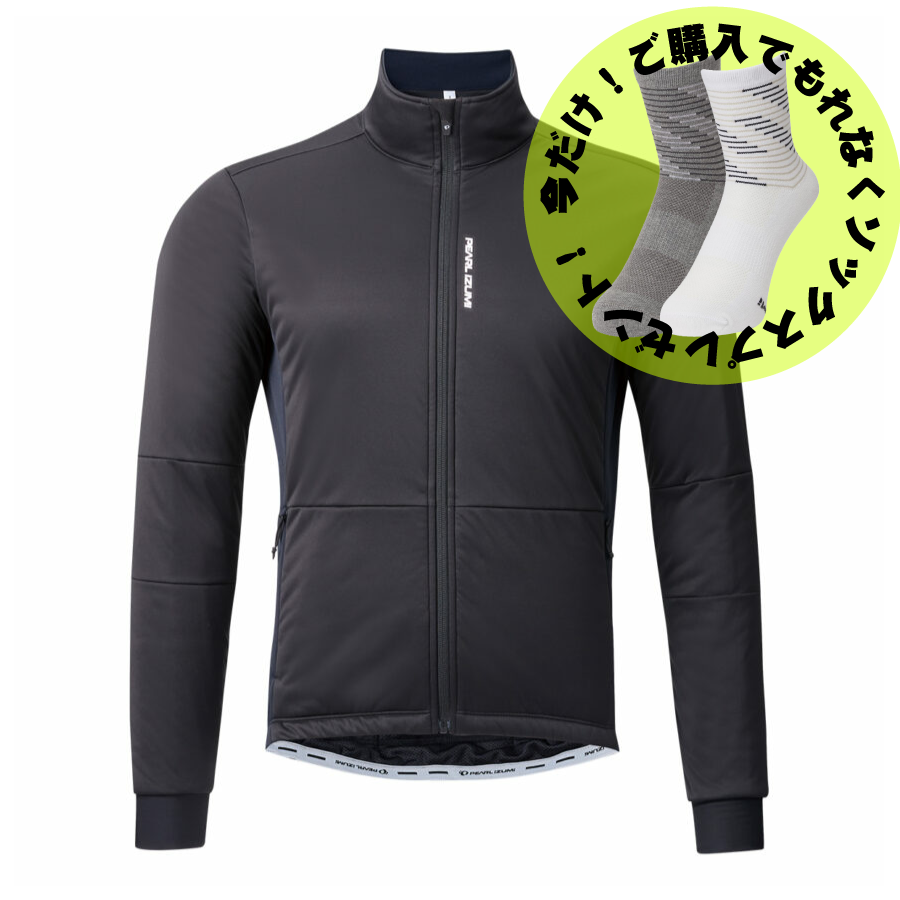 PEARLIZUMI (パールイズミ) 3800-BL ストレッチエアジャケット 4.ブラック 0度対応 ベーシックフィット 2025年秋冬モデル