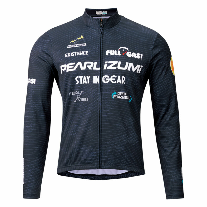 PEARLIZUMI (パールイズミ) 3455-BL プリントジャージ 10.パールブラック 15度対応 ベーシックフィット 2025年秋冬モデル