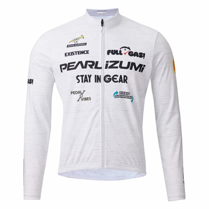 PEARLIZUMI (パールイズミ) 3455-BL プリントジャージ 11.パールホワイト 15度対応 ベーシックフィット 2025年秋冬モデル