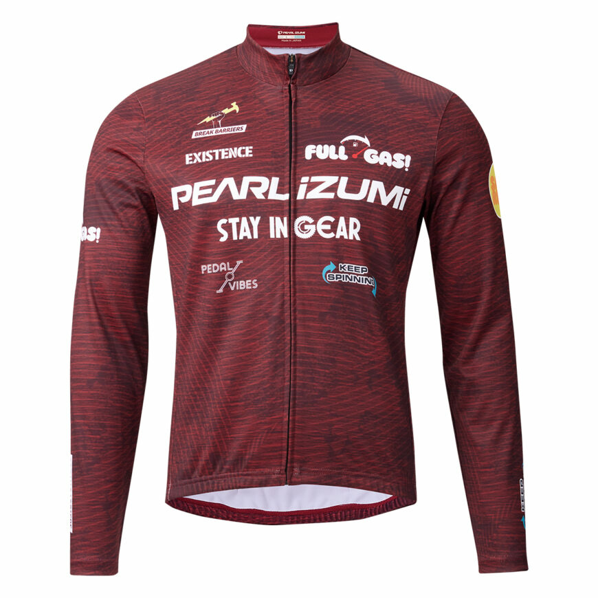 PEARLIZUMI (パールイズミ) 3455-BL プリントジャージ 12.パールバーガンディ 15度対応 ベーシックフィット 2025年秋冬モデル