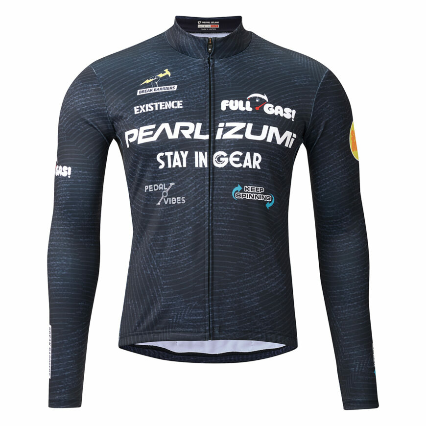 PEARLIZUMI (パールイズミ) N3455-BL プリントジャージ 10.パールブラック 15度対応 レースフィット 2025年秋冬モデル
