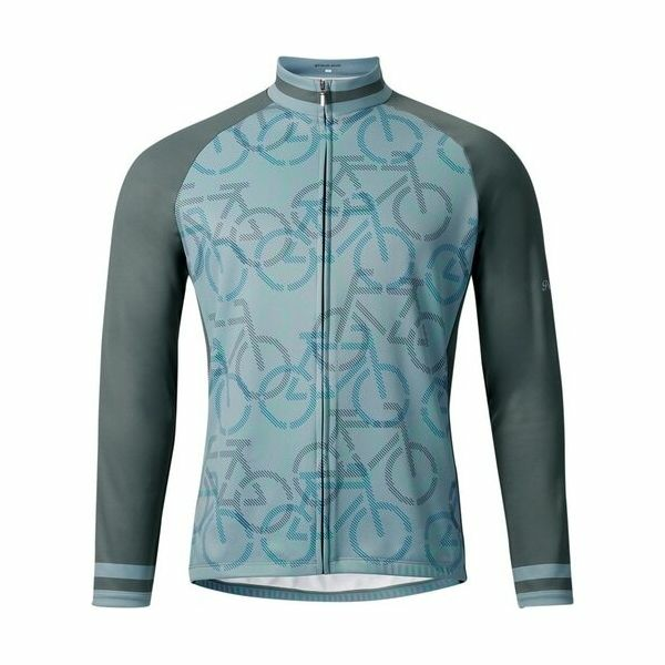 PEARLIZUMI(パールイズミ) 9334-BL シティライドウォームプリントジャージ 21.バイシクル 15度対応 ユニセックス