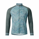 PEARLIZUMI(パールイズミ) 9334-BL シティライドウォームプリントジャージ 21.バイシクル 15度対応 ユニセックス