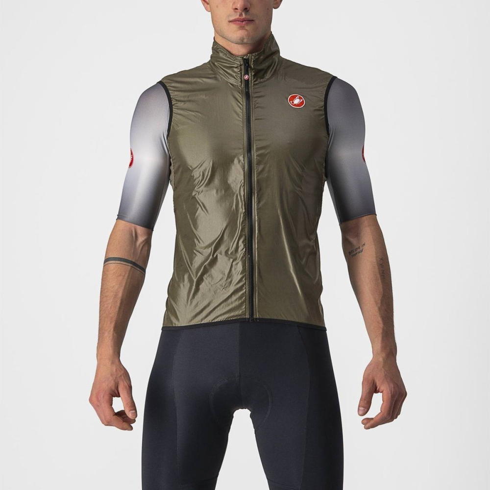 CASTELLI (カステリ) 4520057 ARIA VEST (アリアベスト) コンパクト ベスト 232MOSS BROWN