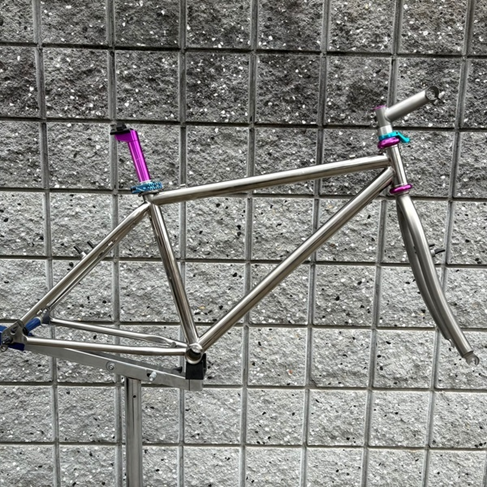 26インチ MTB チタンフレーム セット
