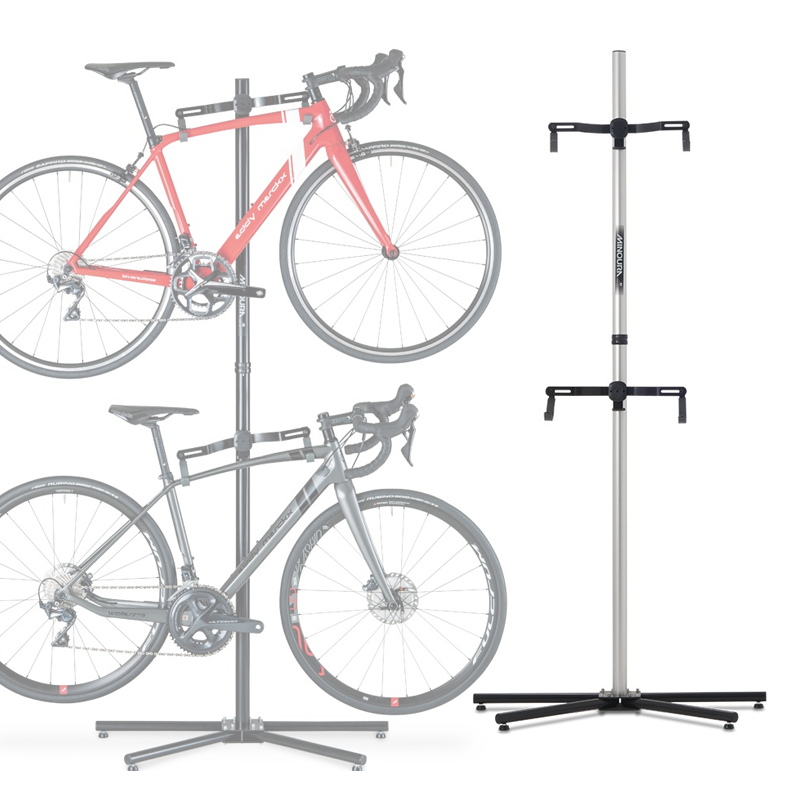 【さいたまサイクルフェスタ限定】MINOURA (ミノウラ) P-500AL-7S ペアスタンド 自立タイプ シルバー