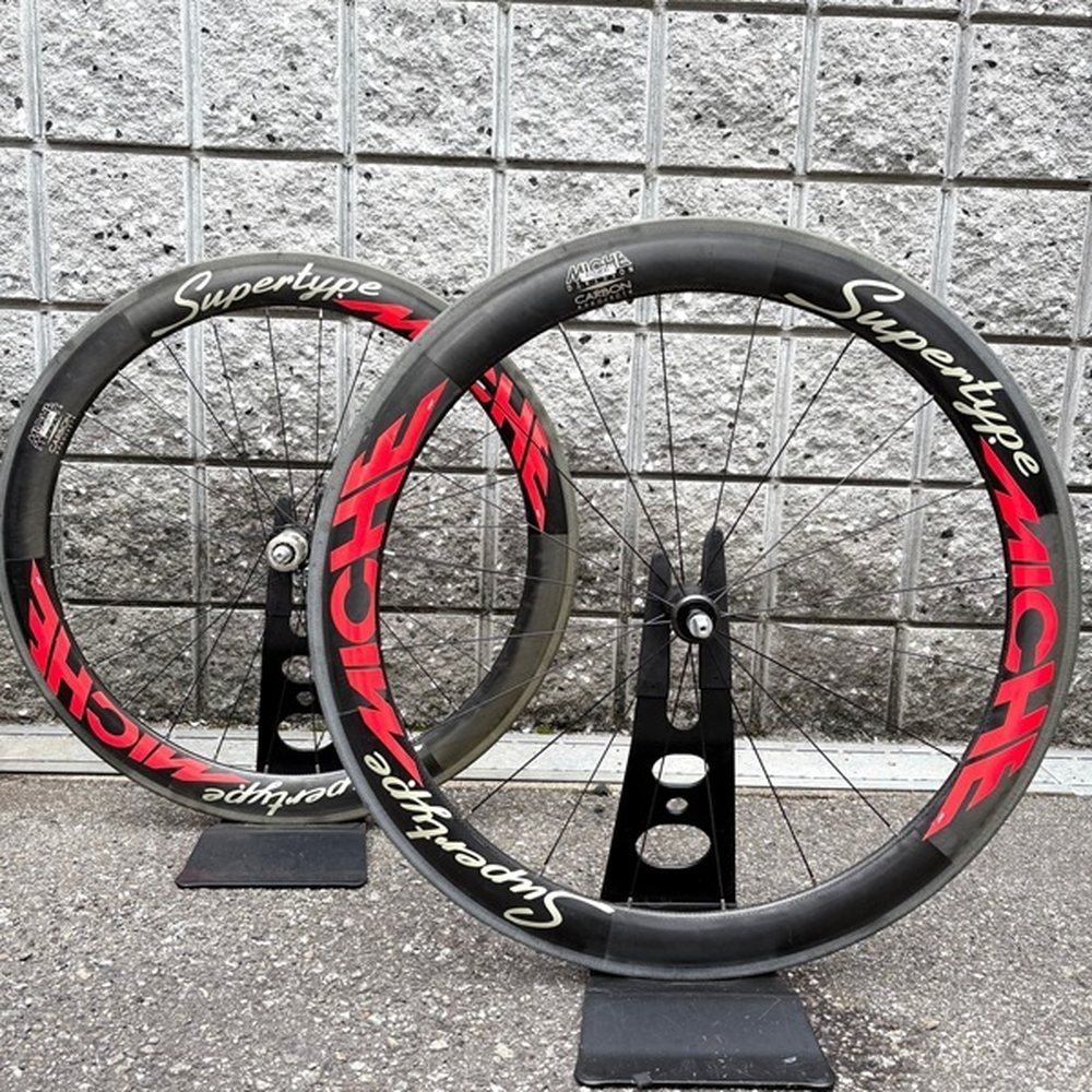 ■ MICHE (ミケ) Supertype 558カーボンチューブラー リムブレーキ ホイール 前後セット シマノ10s