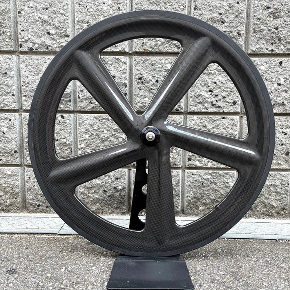 GanWell (ガンウェル) 5バトンカーボン ピスト用 クリンチャーホイール フロント