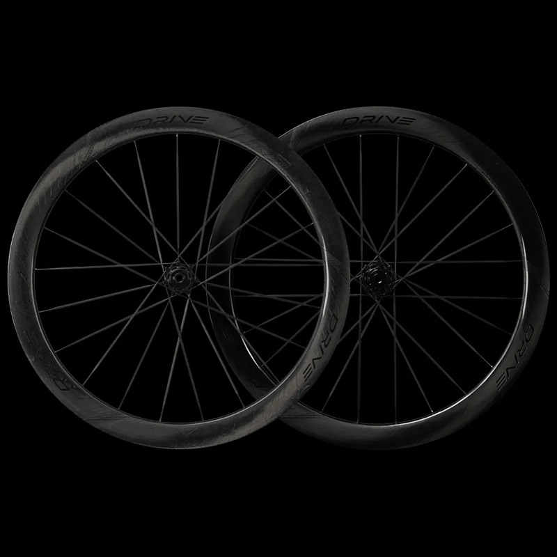 ELITEWHEELS（エリートホイール）DDRIVE II 50D (ドライブ2 50D) カーボンスポーク ディスクブレーキ ホイール前後セット ブラックデカール
