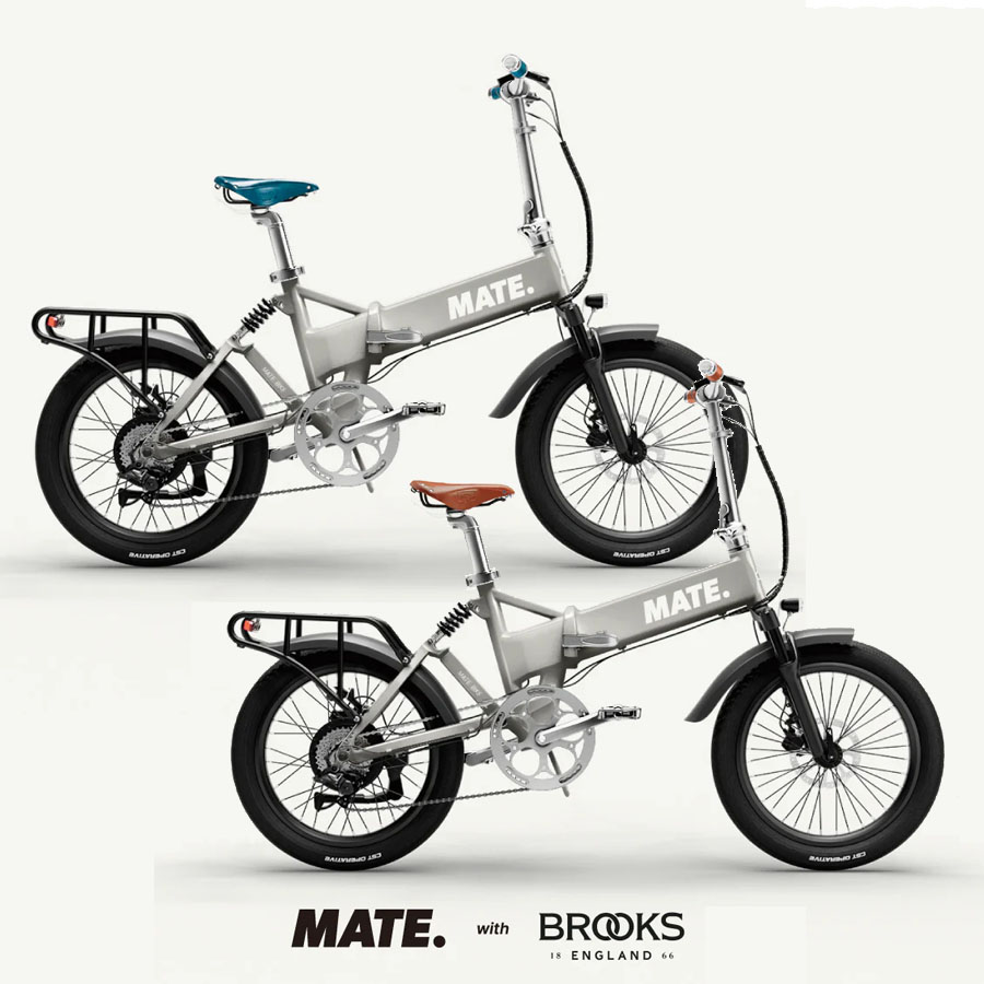 【対面販売】MATE.BIKE (メイトバイク) MATE Fusion 2.0 Starter kit package with BROOKS 折り畳み電動アシスト小径車