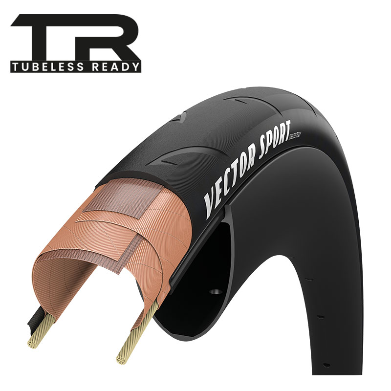 GOODYEAR (グッドイヤー) VECTOR SPORT (ベクタースポーツ) チューブレスレディ ロードタイヤ
