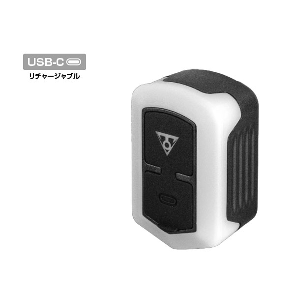 TOPEAK (トピーク) WHITELITE CLIP-ON （ホワイトライト クリップオン） クリップ式フロントライト