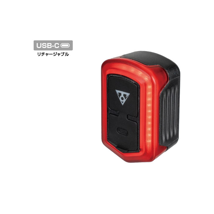 TOPEAK (トピーク) REDLITE CLIP-ON （レッドライト クリップオン） 充電式テールライト