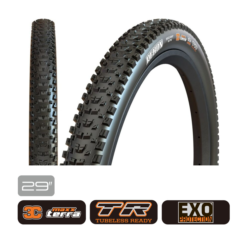MAXXIS(マキシス) Rekon リーコン 3Cマックステラコンパウンド/EXOケーシング MTBチューブレスレディタイヤ 29×2.40