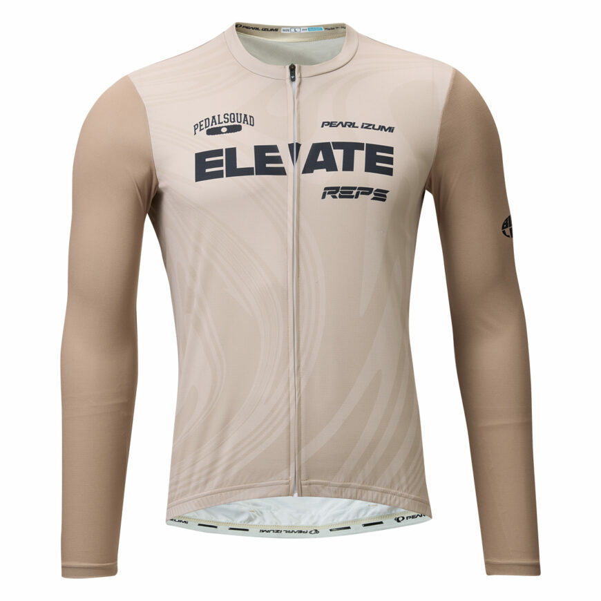 PEARLIZUMI (パールイズミ) 623-BL ロングスリーブベーシックジャージ 12.カフェオレマーブル ベーシックフィット 2026年春夏モデル