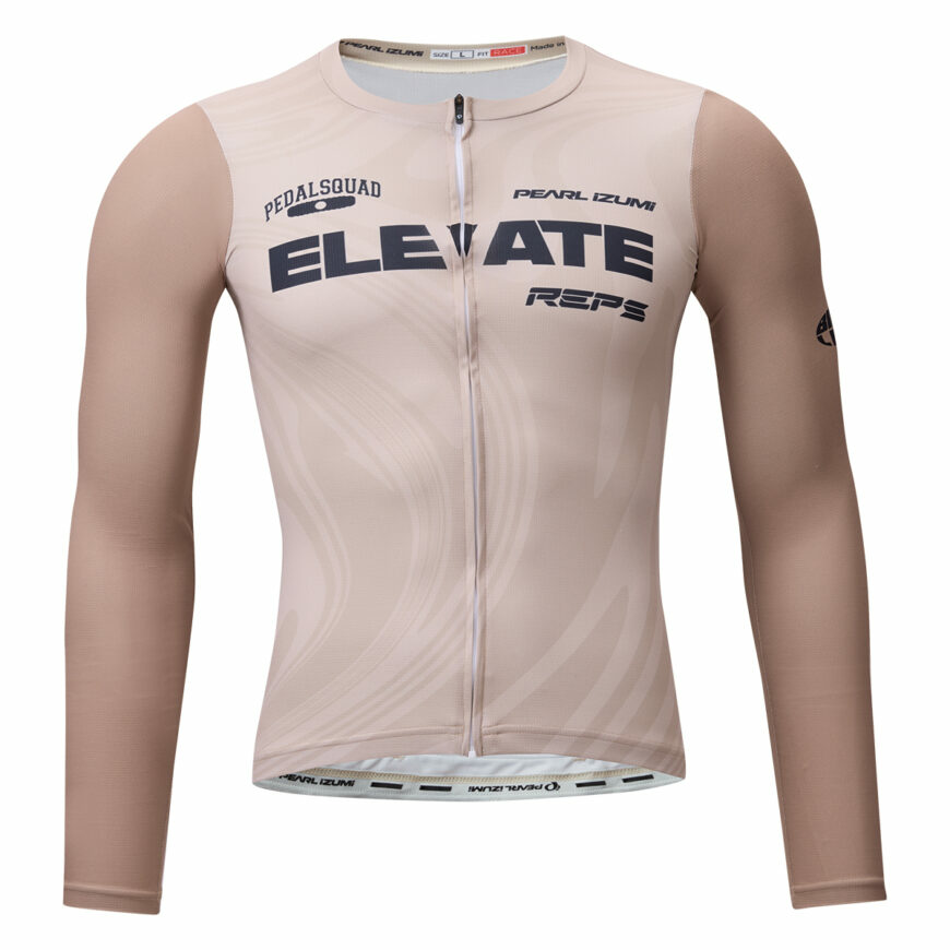 PEARLIZUMI (パールイズミ) N623-BL ロングスリーブレースジャージ 12.カフェオレマーブル レースフィット 2026年春夏モデル