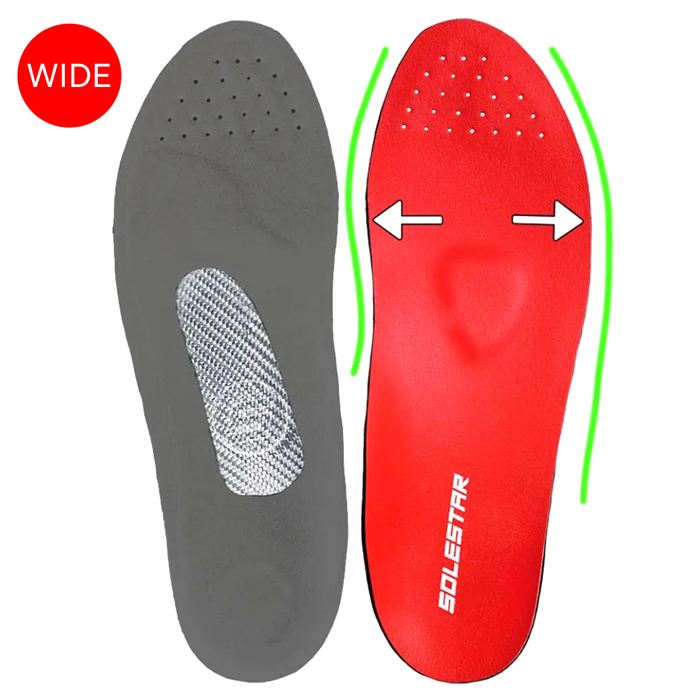 SOLESTAR (ソールスター) KONTROL 2 (コントロール2) インソール ワイド レッド