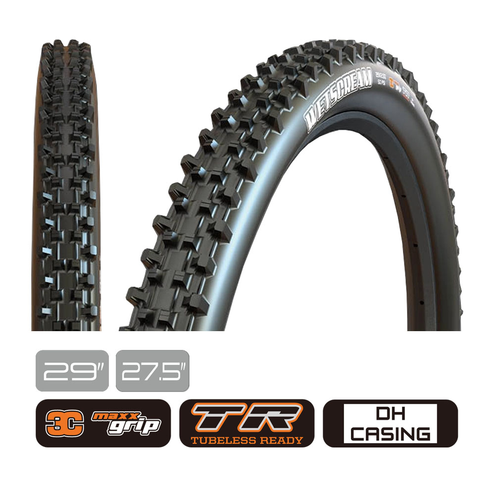 MAXXIS(マキシス) Wetscream ウエットスクリーム MTBチューブレスレディタイヤ 29/27.5インチ