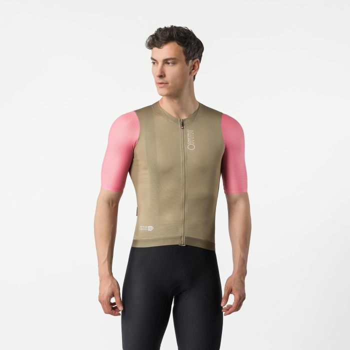 CASTELLI (カステリ) 4526009 CORRETTO JERSEY コレットジャージ 204 ELMWOOD/ROSA GIRO-WHITE 2026年春夏モデル