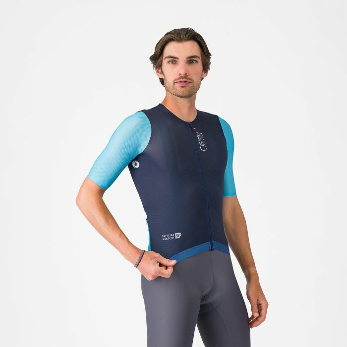 CASTELLI (カステリ) 4526009 CORRETTO JERSEY コレットジャージ 424 BELGIAN BLUE/NEON COBALT-WHITE 2026年春夏モデル
