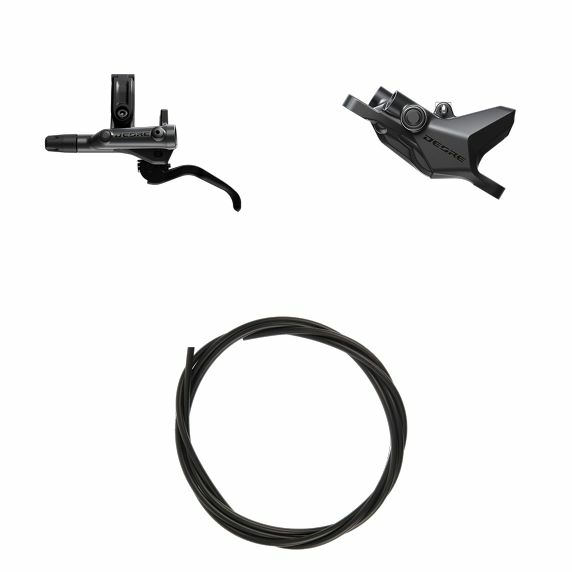 Shimano (シマノ) DEORE BL-M6200/BR-M6200 J-Kit - 油圧ディスクブレーキキット 左/後 1700mmホース付属 2ピストン レジンパッド