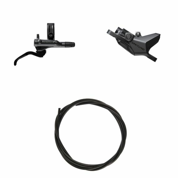Shimano (シマノ) DEORE BL-M6200/BR-M6200 J-Kit - 油圧ディスクブレーキキット 右/前 1000mmホース付属 2ピストン レジンパッド