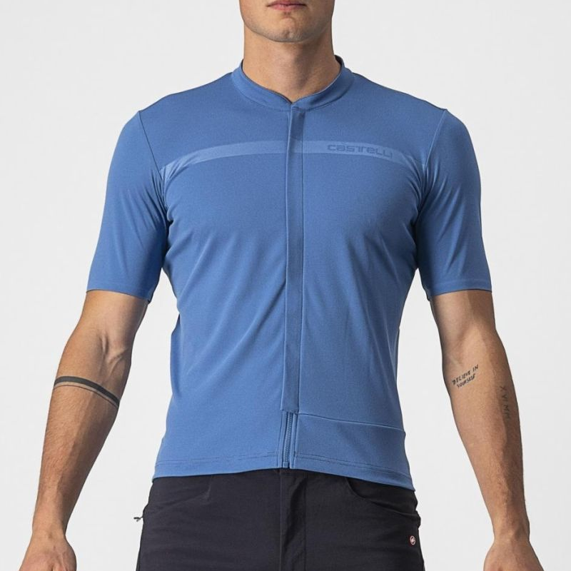 CASTELLI (カステリ) 4522006 UNLIMITED ALLROAD JERSEY 半袖 サイクリングジャージ 417COBALT BLUE