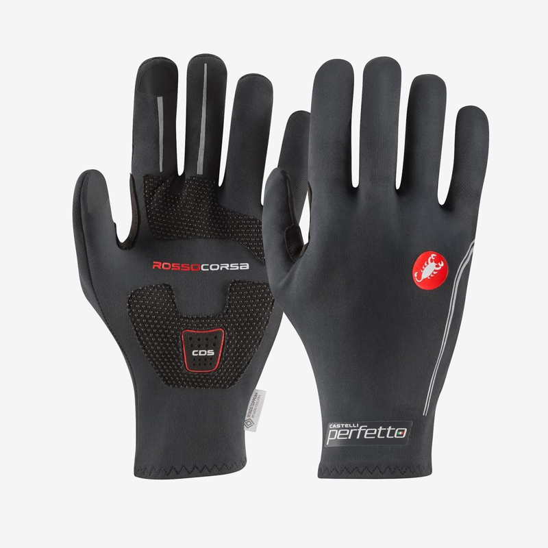 CASTELLI (カステリ) 4526523 PERFETTO LIGHT2 GLOVE (ペルフェットライト2) 秋冬グローブ 長指グローブ 010BLACK